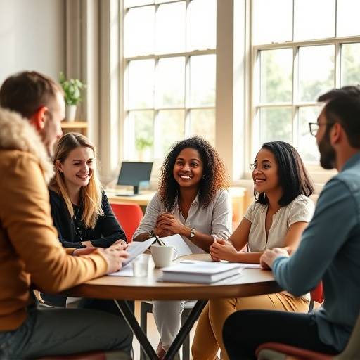 Grupo de personas participando en un taller de debate